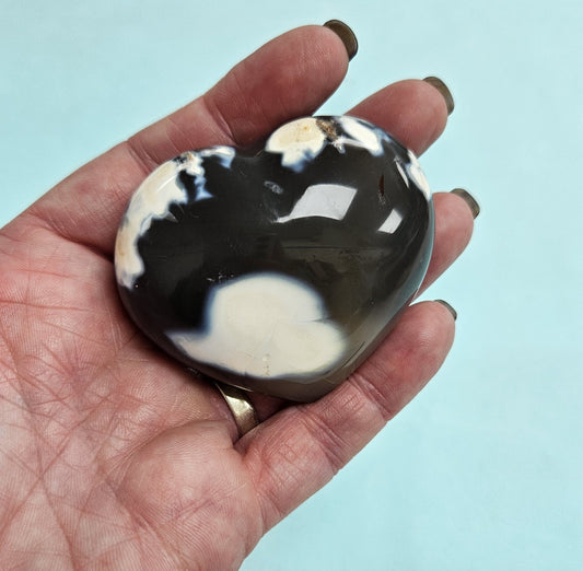 Crystal Heart - Orca Agate