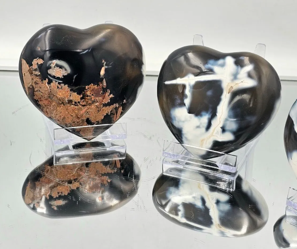 Crystal Heart - Orca Agate