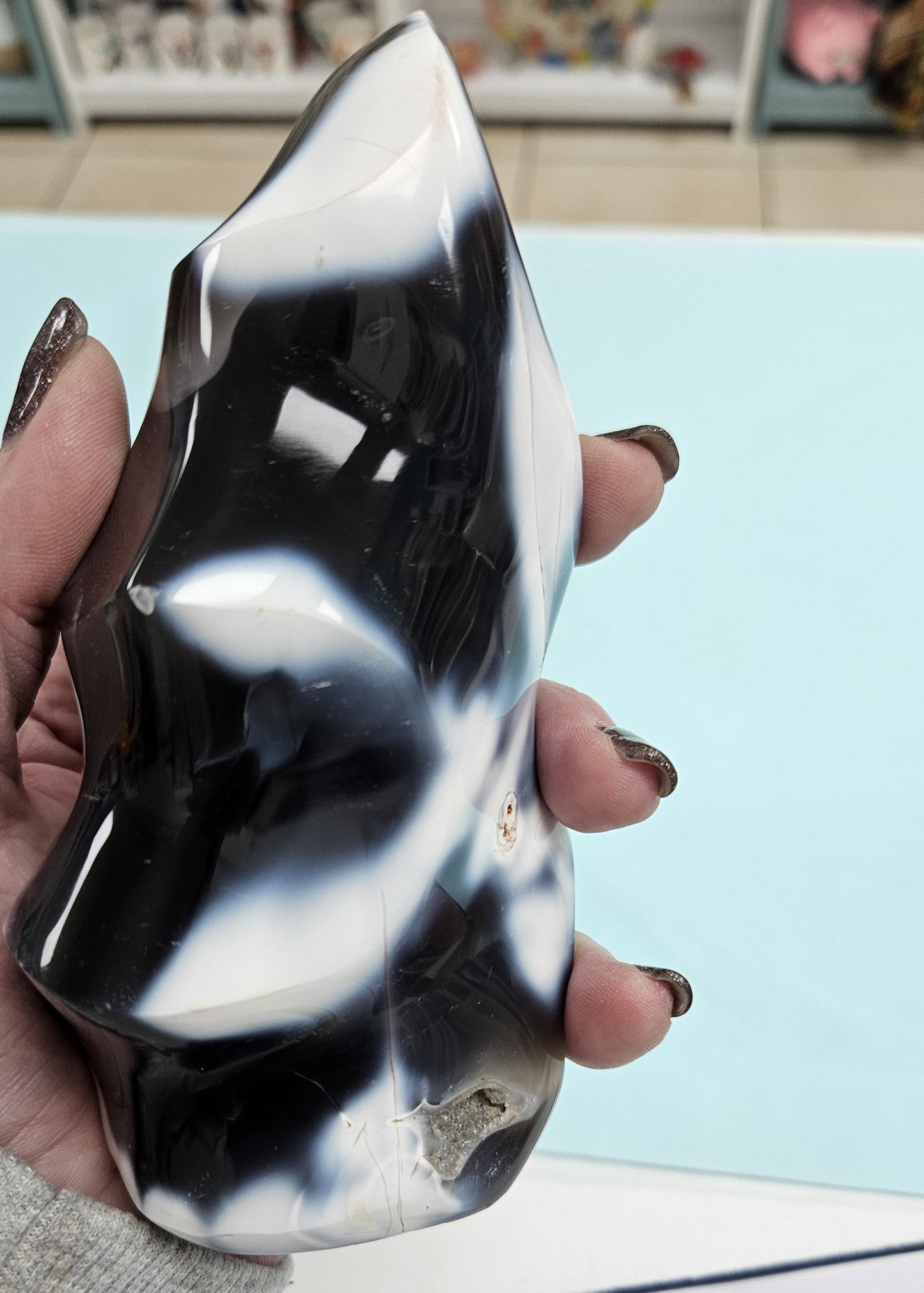 Crystals - Flames - Orca Agate