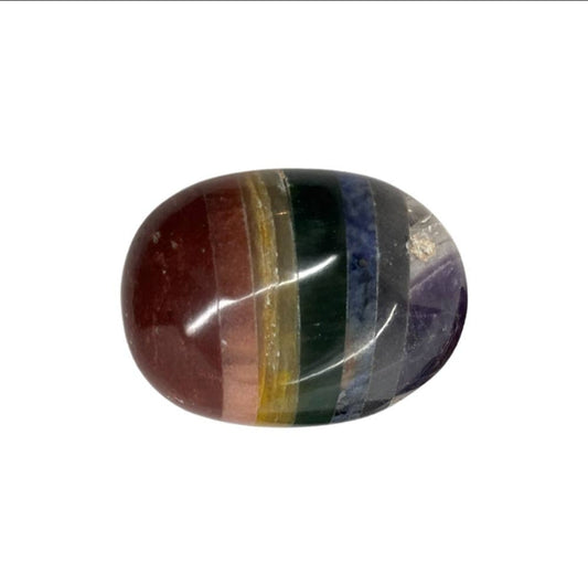 Crystal Palm Stone - 7 Chakra