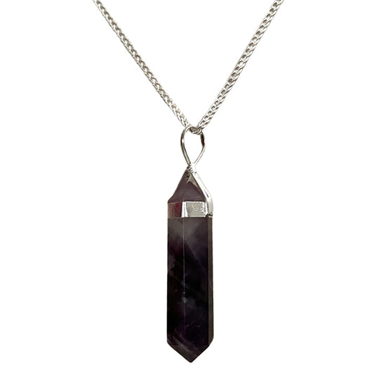 Crystal Pendant - Double Point - Amethyst