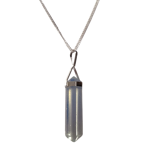 Crystal Pendant - Double Point - Opalite