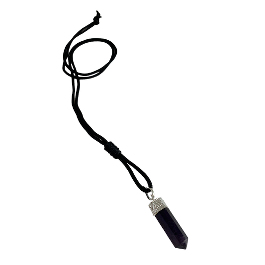 Crystal Pendant - Pencil - Amethyst