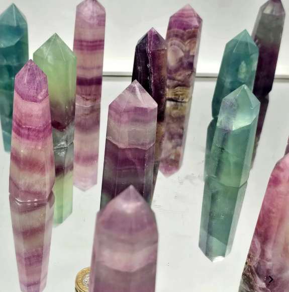 Crystal Tower - Rainbow Fluorite