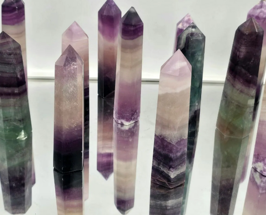 Crystal Tower - Rainbow Fluorite