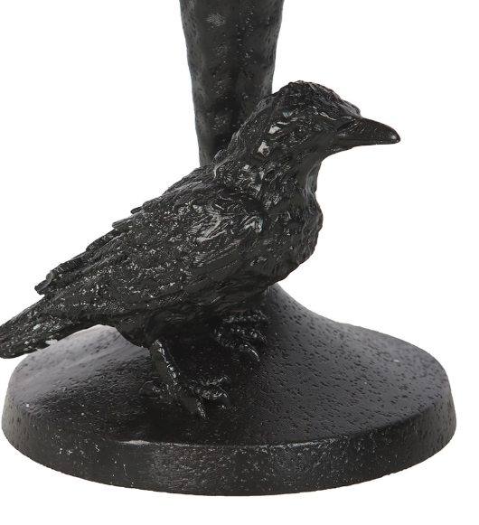 Raven Pillar Candle Holder