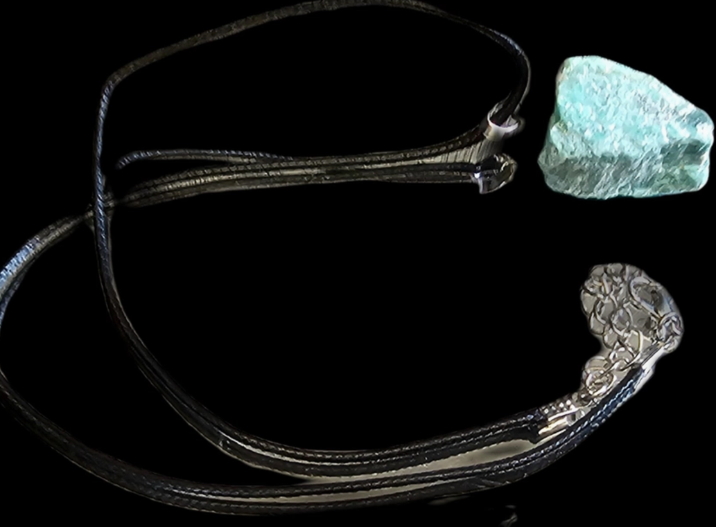 Crystal Pendant - Rough Cut - Amazonite (Boxed)