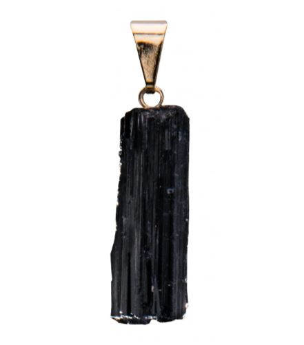Crystal Pendant - Raw Black Tourmaline