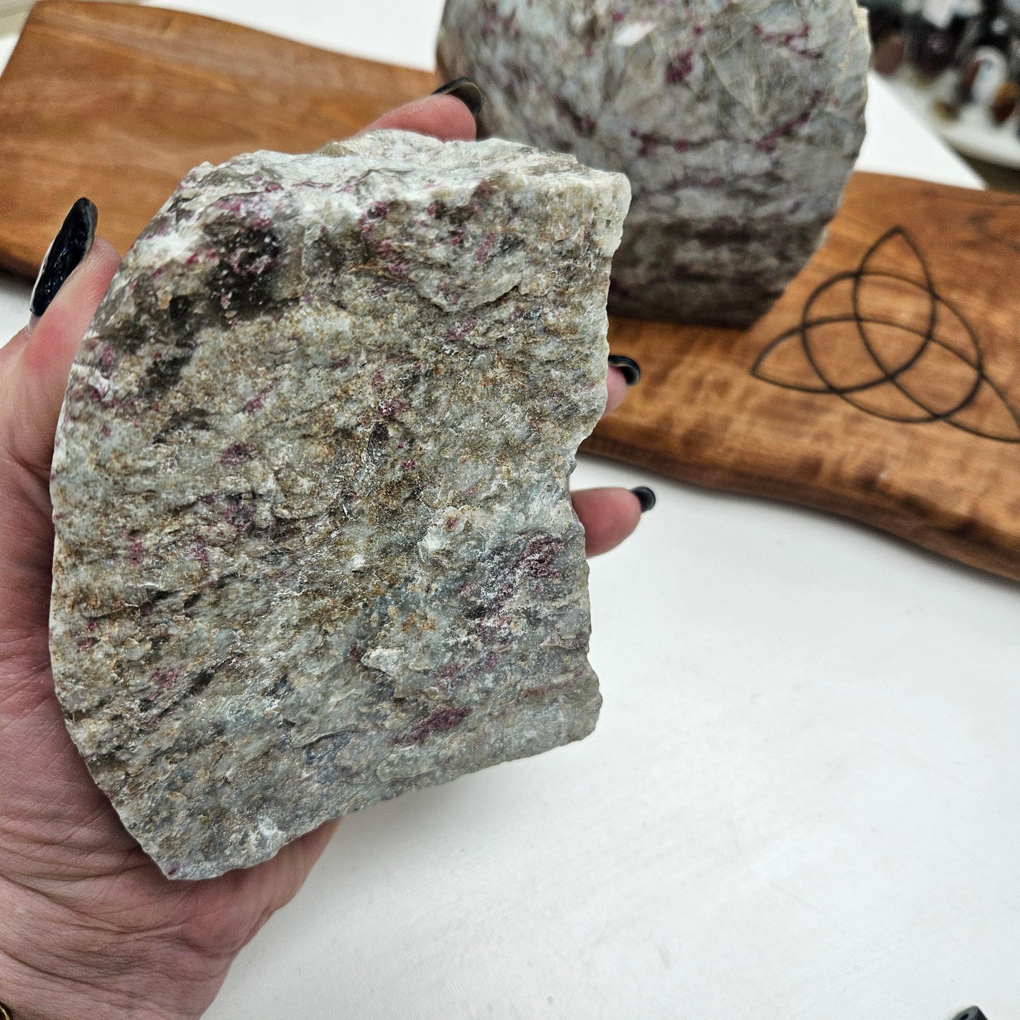 Crystal Freeform - Rubelite 1/2 polished