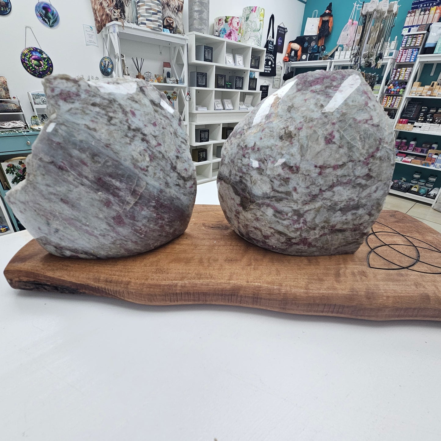 Crystal Freeform - Rubelite 1/2 polished