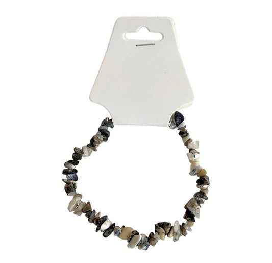 Crystal Chip Bracelet - Dendritic Opal