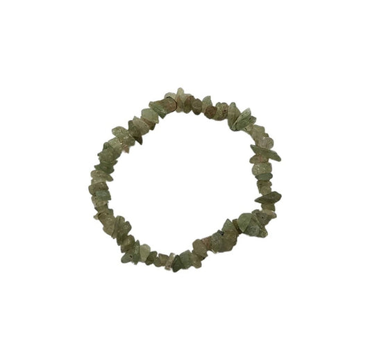 Crystal Chip Bracelet - Green Aventurine