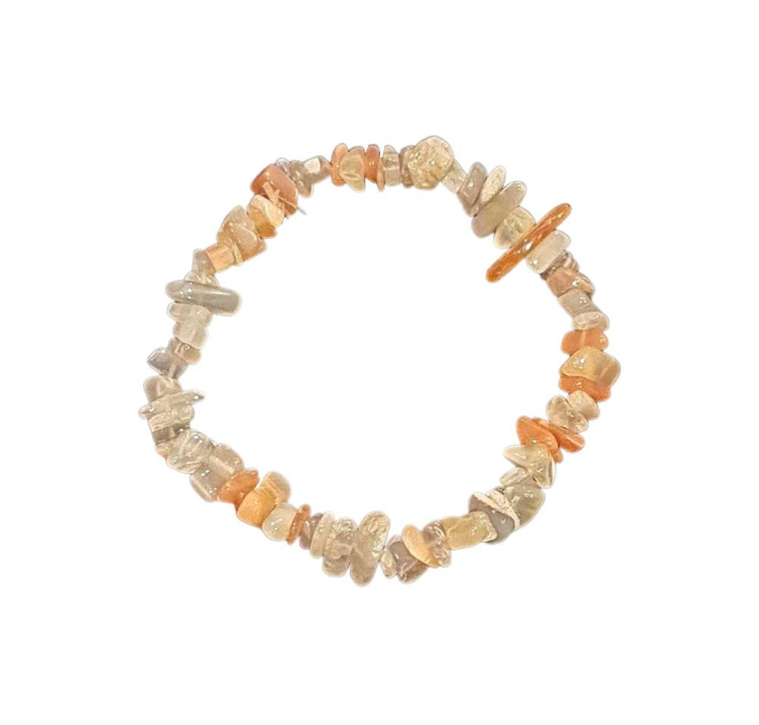 Crystal Chip Bracelet - Multi Moonstone