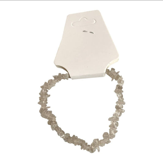 Crystal Chip Bracelet - Smoky Quartz