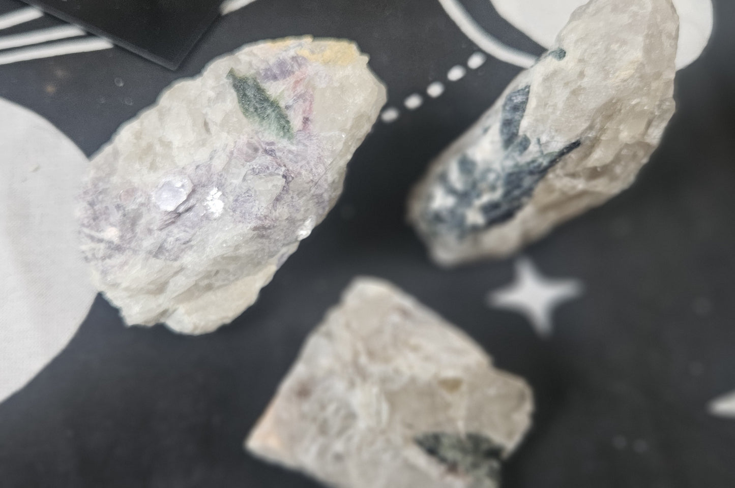Colourful Tourmaline (various) on Matrix