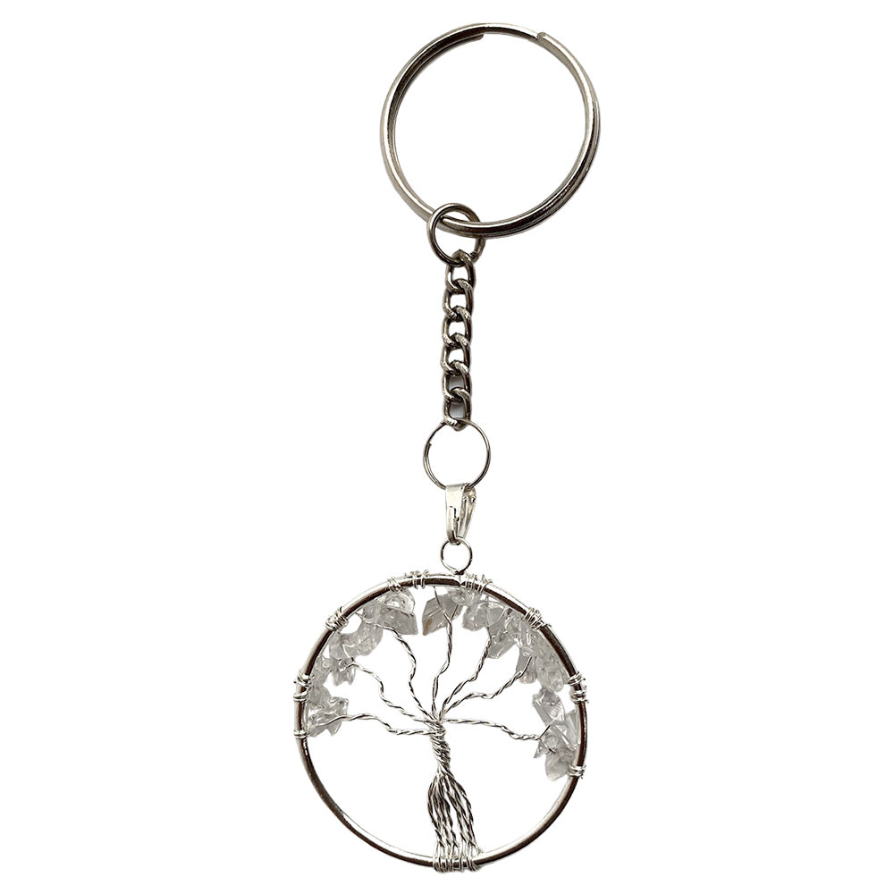 Crystal Tree of Life Keyring