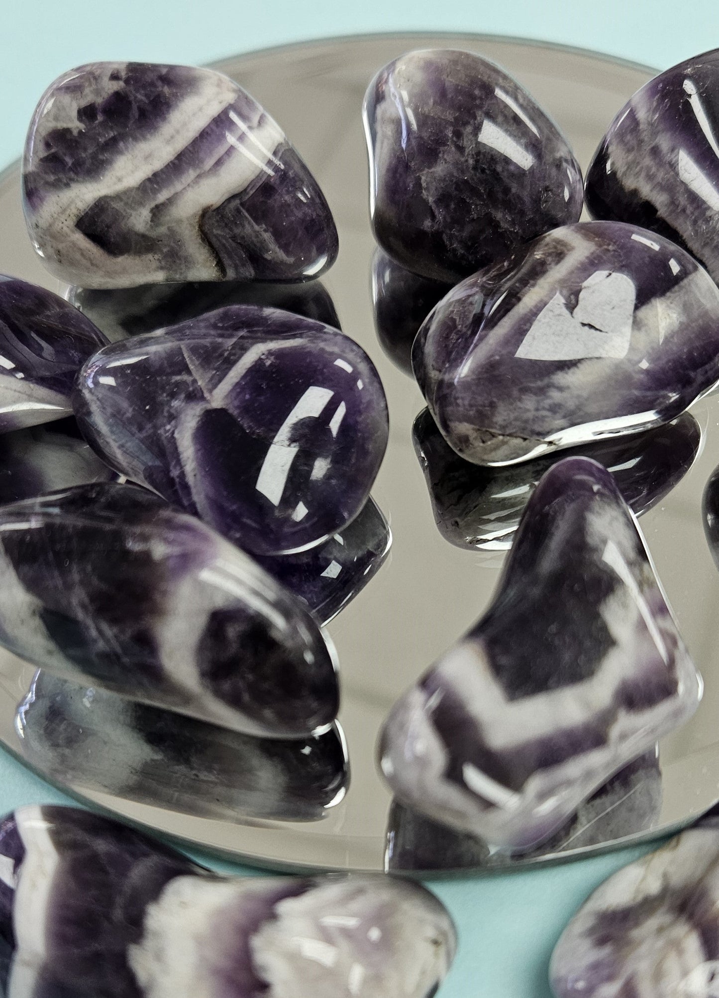 Crystals - Polished Tumble Stones - Dream Amethyst