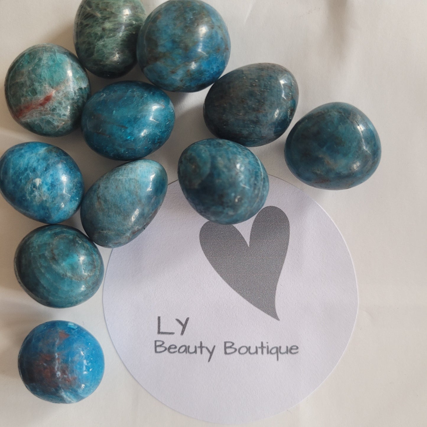 Crystals - Polished Tumble Stones - Blue Apatite