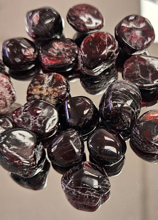 Crystals - Polished Tumble Stones - Garnet