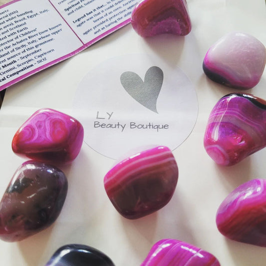 Crystals - Polished Tumble Stones - Pink Agate