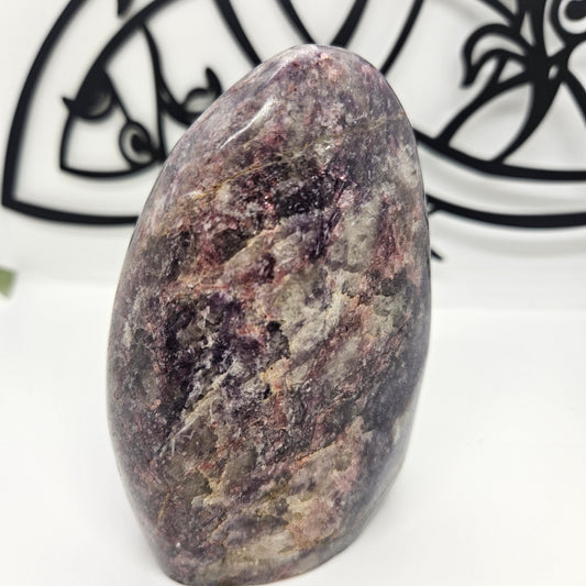 Crystal Freeform - Lepidolite with Pink Tourmaline (Unicorn Stone)