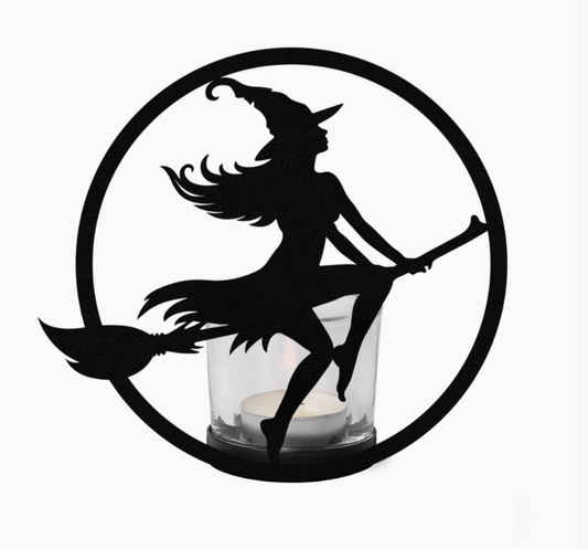 Witch by Moonlight - Tealight Candle Holder