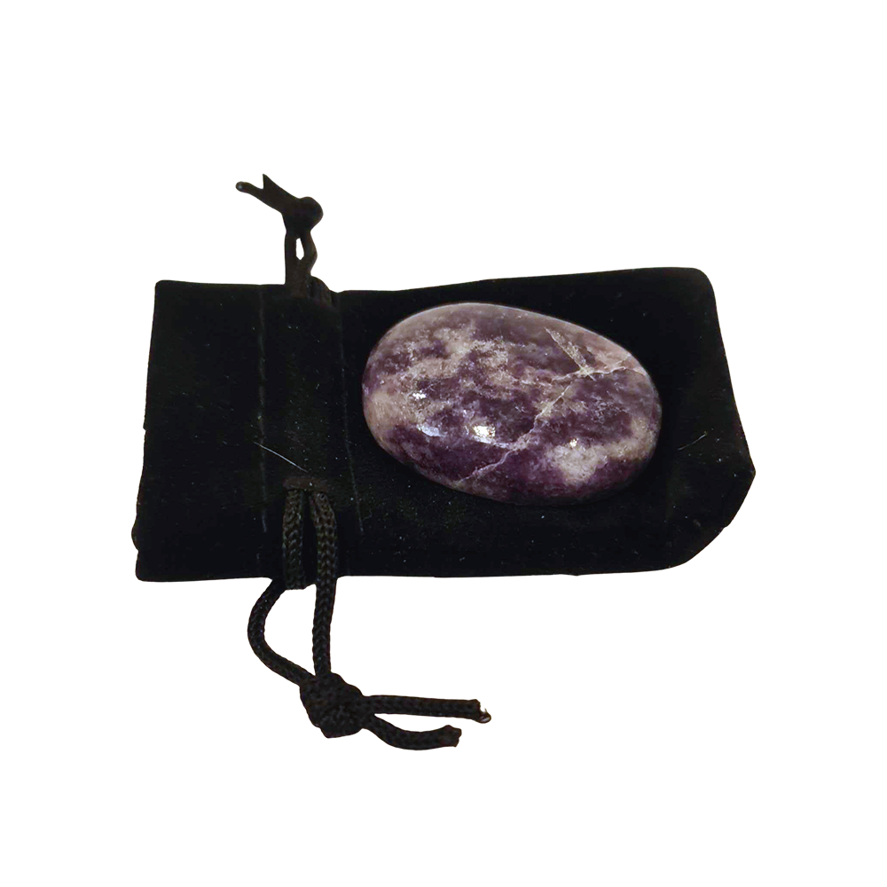 Crystal Worry Stone - Lepidolite