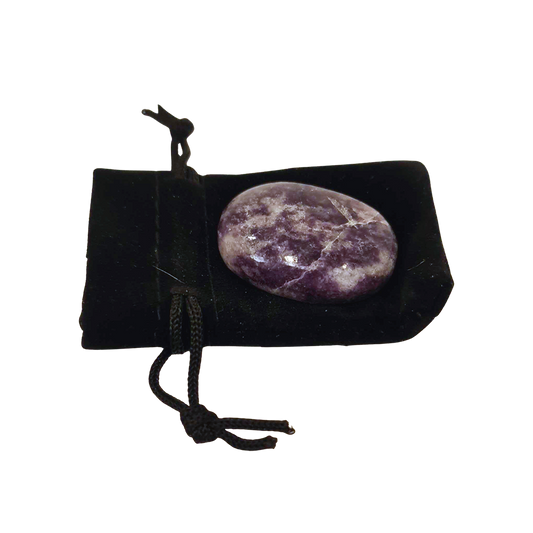 Crystal Worry Stone - Lepidolite
