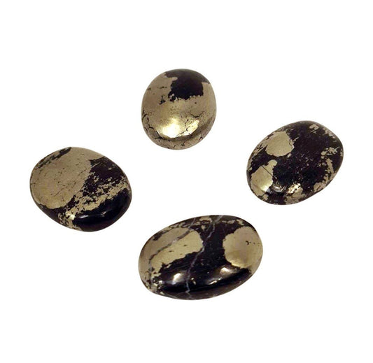 Crystal Worry Stone - Pyrite