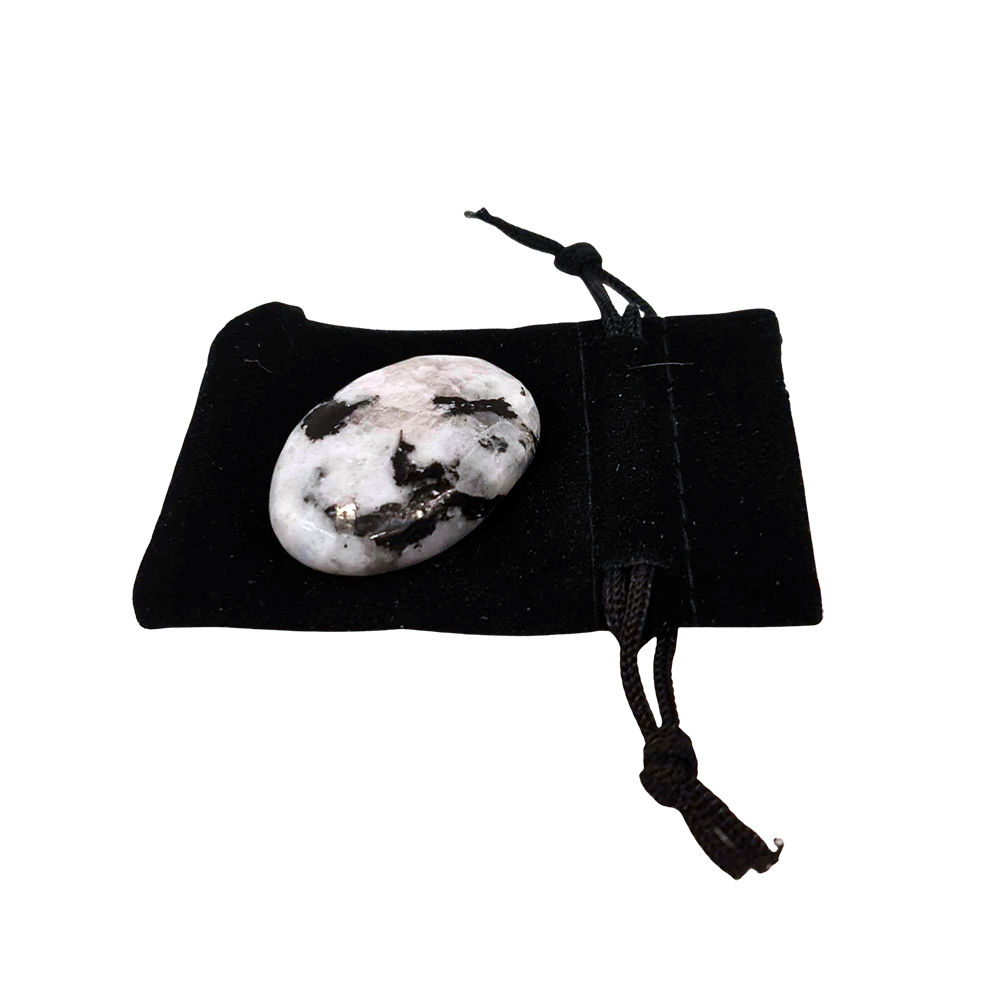 Crystal Worry Stone - Rainbow Moonstone