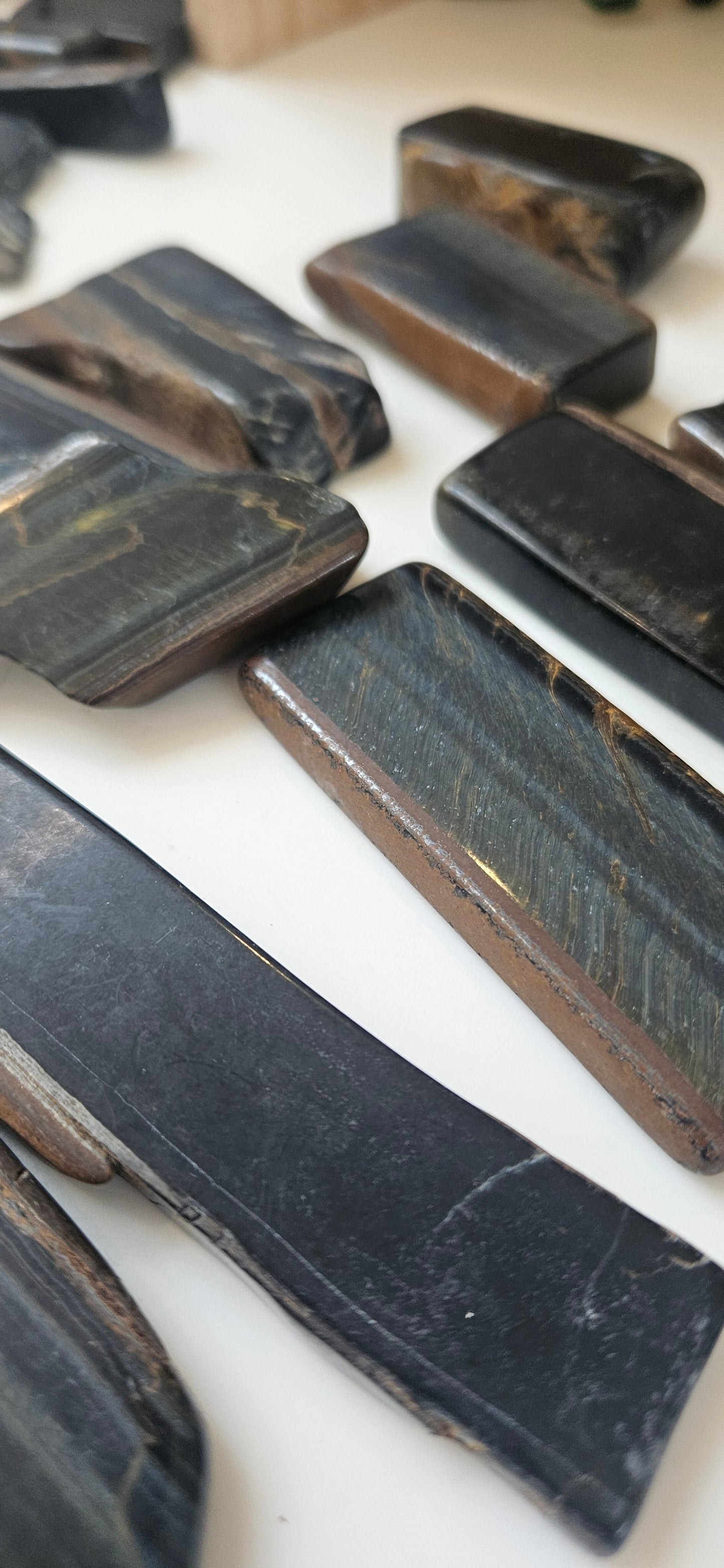 Crystals - Blue Tigers Eye Slices
