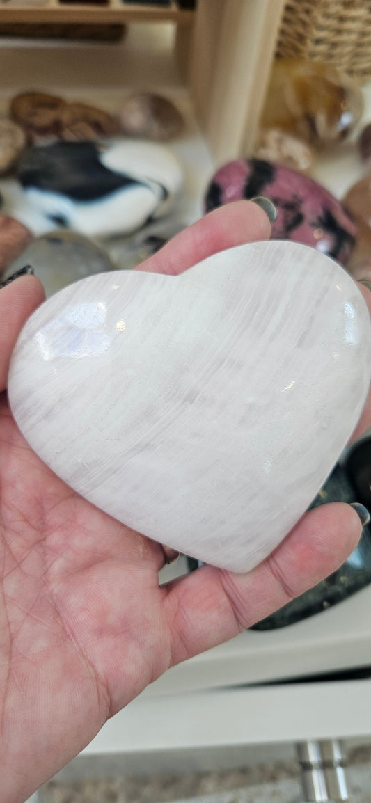 Crystal Heart - Mangano Calcite